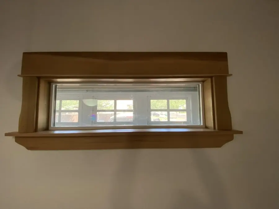 new windows with custom cedar trim