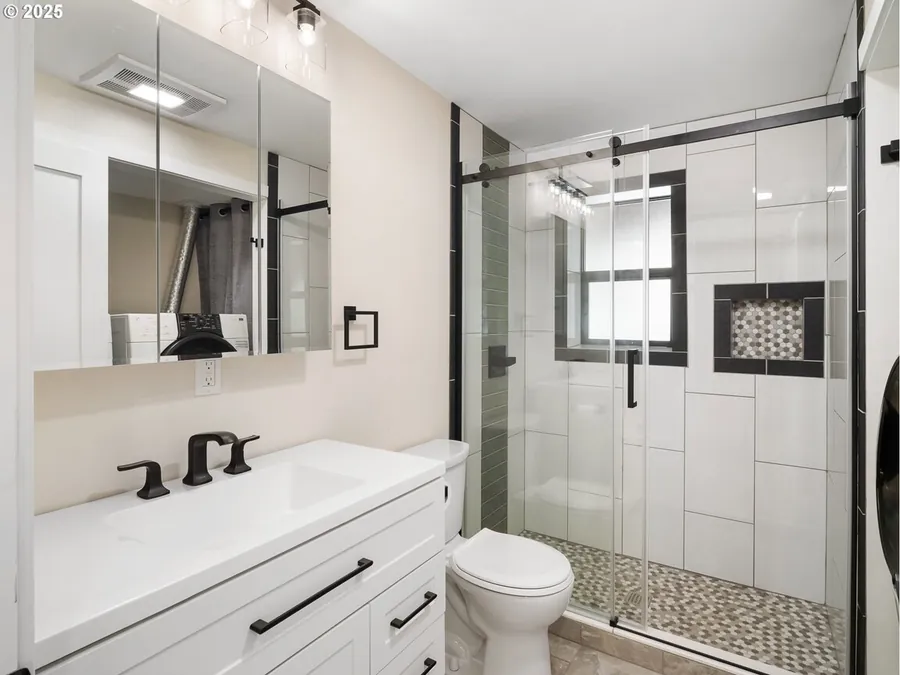 Remodel, after. Bathroom