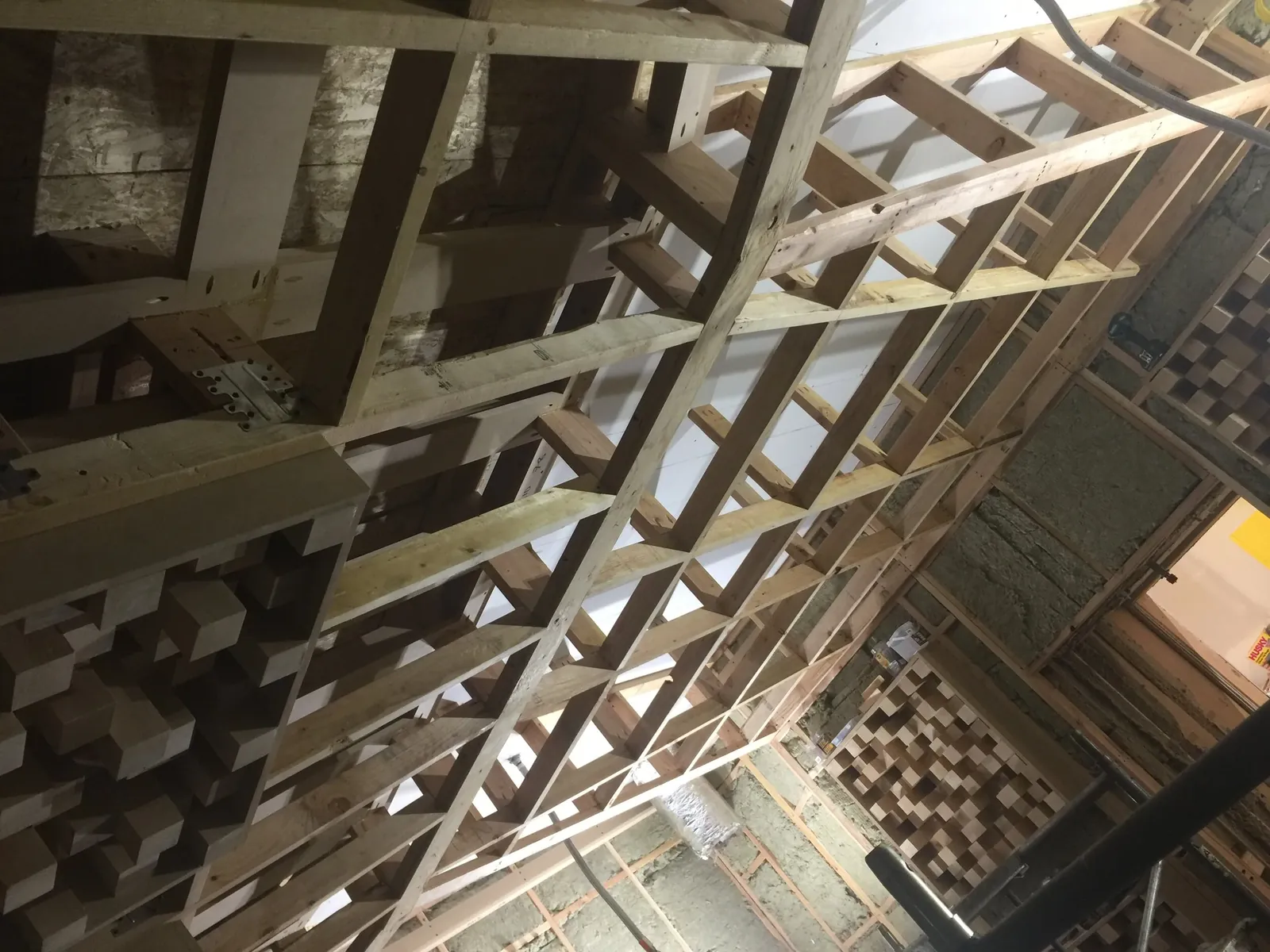 2nd Layer of roof framing complete